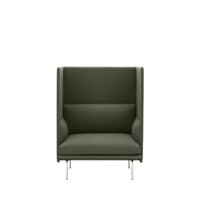 Sofa 1-osobowa OUTLINE HIGHBACK MUUTO - aluminiowa podstawa, różne kolory