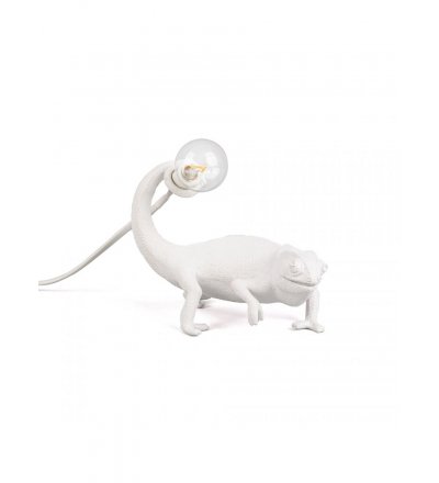 Lampa Chameleon Still Seletti - wersja stołowa, kameleon stojący, do wnętrza, kabel USB
