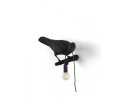 Kinkiet Bird Seletti - czarny kruk patrzący w prawo, wersja do wnętrz