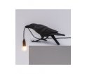 Lampa stołowa Bird Seletti - czarny kruk bawiący się, wersja do wnętrz oraz na zewnątrz