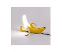 Lampa stołowa Banana Huey Seletti - wersja żółta, żywica, szkło
