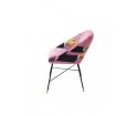 Krzesło tapicerowane Seletti - wzór Lipsticks Pink