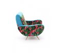 Fotel tapicerowany Seletti - wzór Roses