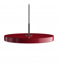 Lampa Asteria ruby / black top UMAGE - bordowa / czarny dekor