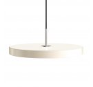 Lampa Asteria medium pearl white / steel top UMAGE - perłowa biel / stalowy dekor