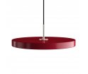 Lampa Asteria ruby / steel top UMAGE - bordowa / stalowy dekor