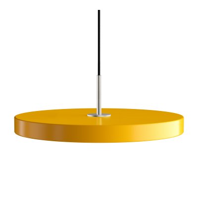 Lampa Asteria medium saffron / steel top UMAGE - szafranowy żółty / stalowy dekor