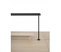 Lampa biurkowa Linear Mounted Lamp Muuto - do montażu, 209,2 cm, czarna