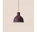 Lampa Unfold Muuto - z silikonu / kolor burgundowy