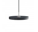 Lampa Asteria mini anthracite/steel top UMAGE - antracytowa / stalowy dekor