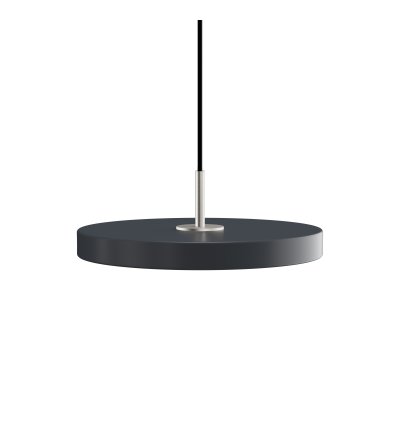 Lampa Asteria mini anthracite / steel top UMAGE - antracytowa / stalowy dekor