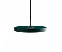 Lampa Asteria mini forest / black top UMAGE - ciemnozielona / czarny dekor
