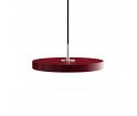 Lampa Asteria mini ruby / steel top UMAGE - bordowa / stalowy dekor