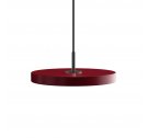 Lampa Asteria mini ruby / black top UMAGE - bordowa / czarny dekor