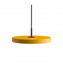 Lampa Asteria mini saffron / black top UMAGE - szafranowy żółty / czarny dekor