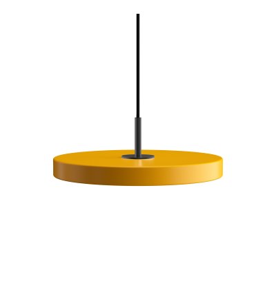 Lampa Asteria mini saffron / black top UMAGE - szafranowy żółty / czarny dekor