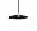 Lampa Asteria mini black / steel top UMAGE - czarna / stalowy dekor