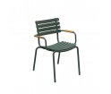 Krzesło ReCLIPS Dining Chair HOUE - różne kolory, z bambusowymi podłokietnikami, na zewnątrz