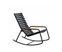 Krzesło bujane ReCLIPS Rocking Chair HOUE - z bambusowymi podłokietnikami, różne kolory, na zewnątrz