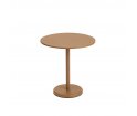 Stolik kawiarniany LINEAR STEEL CAFÉ TABLE Ø70 cm MUUTO - różne kolory/metal, na zewnątrz