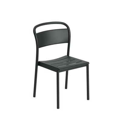 Krzesło LINEAR STEEL SIDE CHAIR MUUTO - różne kolory/metal, na zewnątrz