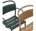 Krzesło LINEAR STEEL SIDE CHAIR MUUTO - różne kolory/metal, na zewnątrz