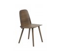 Krzesło drewniane NERD Muuto - ciemnobrązowe
