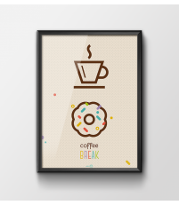 Plakat 'Coffee break' - różne wielkości
