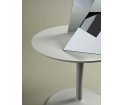 Stolik Soft Side Table - Ø48 cm H48 cm, lita dębina/ off-white
