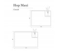 Konsola Hop Maxi Un'common - szerokość 100 cm, 3 kolory marmurowego blatu 