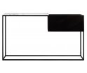 Konsola Box Maxi Un'common - 2 wielkości, 3 kolory marmurowego blatu / czarna podstawa