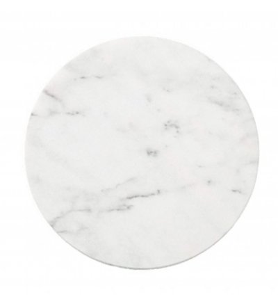 Tacka Oval Tray Un'common - z białego marmuru Carrara, 20cm