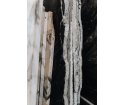 Komoda Forst Sideboard Un'common - ryflowany biały marmur, grafitowy dąb