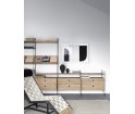 Szafka modułowa z przesuwnymi drzwiami String Furniture- system String®, rozm. 78/42/30, różne kolory