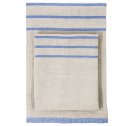 Lniany ręcznik kąpielowy USVA Lapuan Kankurit -  95 x 180 cm, lniano-niebieski