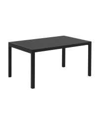 Stół WORKSHOP MUUTO - 140x92 cm, black linoleum/black