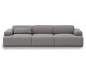 Sofa modułowa 3-osobowa Connect Soft Muuto - konfiguracja 1, tkanina Re-wool 128