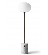Lampa podłogowa JWDA Menu - marmur Carrara/ brązowiony mosiądz