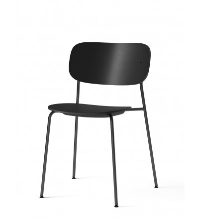 Krzesło Co Dining Audo Copenhagen (dawniej Menu) - czarna wersja z tworzywa, bez podłokietników