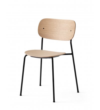 Krzesło Co Dining Audo Copenhagen (dawniej Menu) - wersja naturalny dąb/ czarny stelaż, bez podłokietników