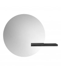 Lustro Shift Bolia - rozmiar M, okrągłe / dębina bejcowana na czarno