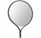Lustro Racquet Bolia - okrągłe / dębina bejcowana na czarno