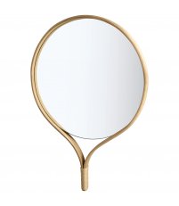 Lustro Racquet Bolia - okrągłe / mydlona dębina