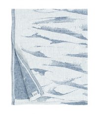 Lniany ręcznik AALLOKKO Lapuan Kankurit -  48 x 70 cm, lniano-niebieski
