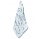 Lniany ręcznik kąpielowy AALLOKKO Lapuan Kankurit -  95 x 180 cm, lniano-niebieski