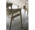Krzesło drewniane Cover Armchair Muuto - dark beige