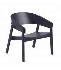 Fotel drewniany Cover Lounge Chair Muuto - midnight blue