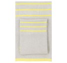 Lniany ręcznik kąpielowy USVA Lapuan Kankurit -  95 x 180 cm, lniano-żółty