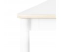 Stół BASE TABLE 140 x 80 cm MUUTO - biały laminat + rant ze sklejki