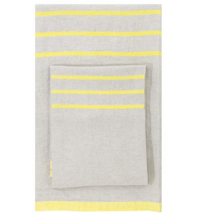 Lniany ręcznik USVA Lapuan Kankurit -  48 x 70 cm, lniano-żółty